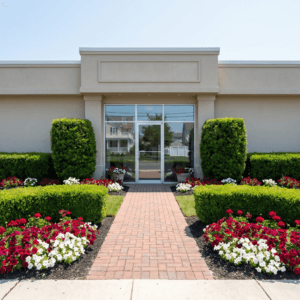 Commercial landscaping project in lower Cape May County