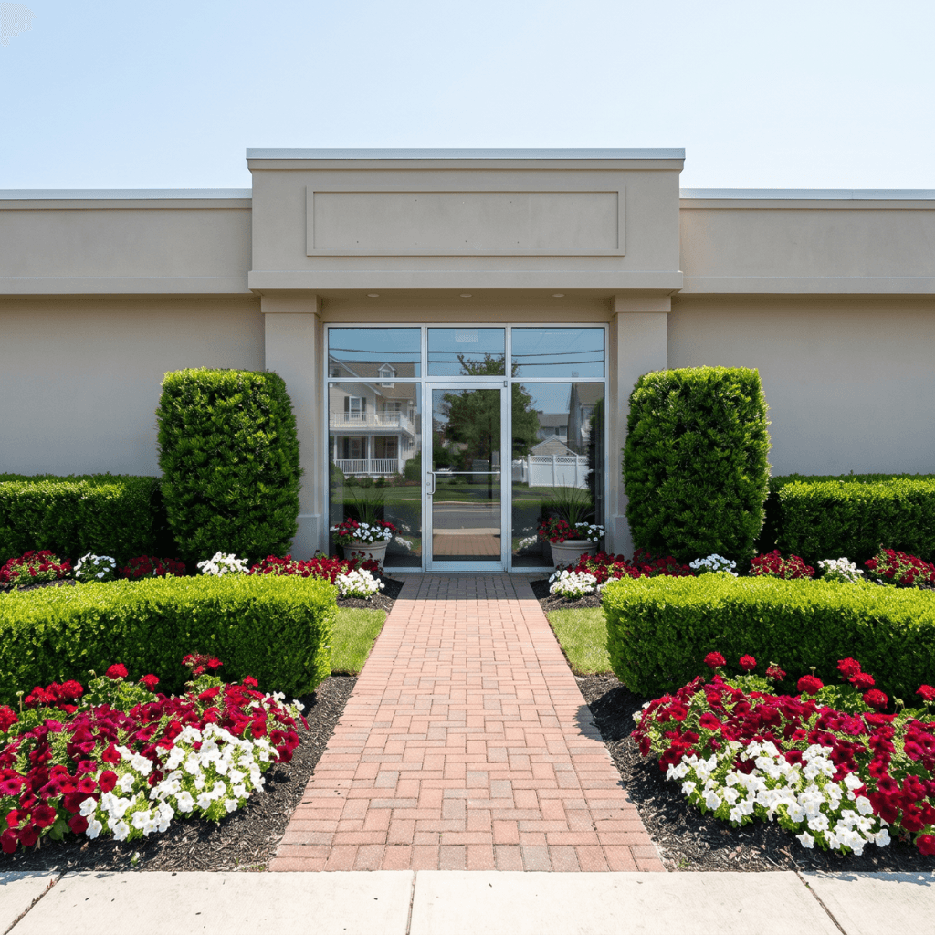 Commercial landscaping project in lower cape may county
